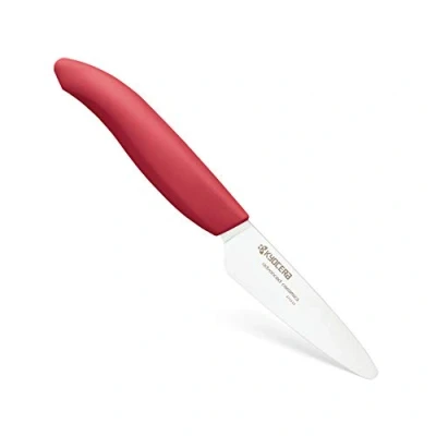 Bild av Kyocera GEN RED keramisk skalkniv blad 7,5 cm ergonomiskt format handtag extremt vass kökskniv kockkniv professionell kniv liten