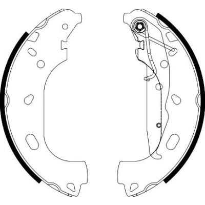 Bild av TEXTAR 91060101 Mâchoires De frein 230 42,5 avec levier à main sans accessoires OPEL: Astra H 3/5 portes, TwinTop, GTC
