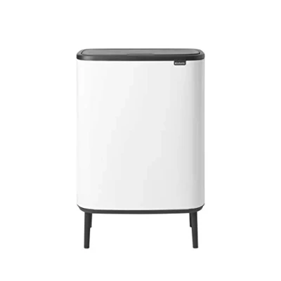 Bild av Brabantia Bo Touch Bin, Vit (White), 2 innerhinkar (2 x 30L)