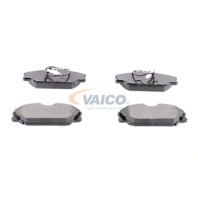 Bild av VAICO V46 0148 Jeu de plaquettes frein Q+, Première Monte Essieu avant contact signal d&#039;usure inclus avec vis d&#039;étrier