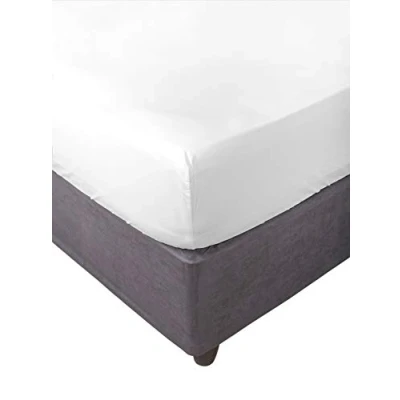 Bild av Lakan, elastisk, mjuk, bekväm, anti pilling. Bomull 50% polyester. Vit. 160 x 200 cm