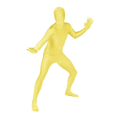 Bild av Morphsuit Helkroppsdräkt gul, XL original bodysuit för vuxna och barn super stretch kostym perfekt gör det själv festkläder Halloween, cosplay, maskeraddräkt män kvinnor