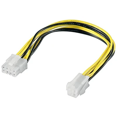 Bild av Goobay 51358 ATX12 P4 PC strömkabel/adapter, 4 stifts till 8 polig, 0,2 m längd