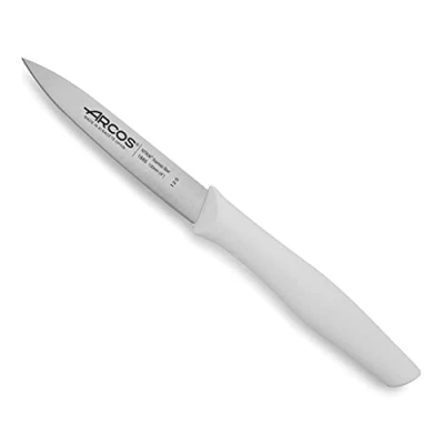 Bild av Arcos 188624 serie nova Peeling knivblad nitrum rostfritt stål 100 mm (3,94 tum) handtag polypropylen vit färg, 18/8
