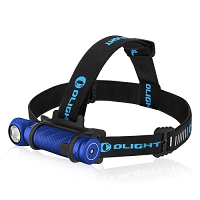 Bild av OLIGHT Perun 2 multifunktionell kraftfull pannlampa max utgång 500 lumen räckvidd 166 meter IPX8 vattentät uppladdningsbar LED frontlampa för sport, arbete, fiske etc