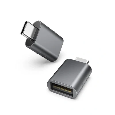 Bild av Syntech USB C till adapter (2 stycken) 3.0 hona mobiltelefon OTG adapter, Thunderbolt 4/3 kompatibel med iPhone 15 Pro Max MacBook Air 2023 iPad Mini iMac Surface