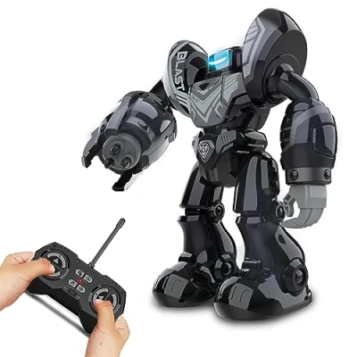 Bild av Silverlit YCOO Robo Blast svart fjärrstyrd robot skjutfunktion inklusive musik dansfunktion XXL