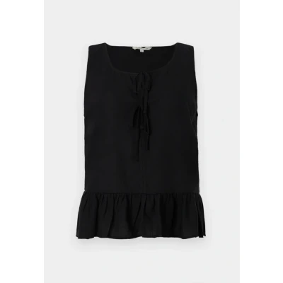Bild av TOM Tailor Denim MIX WITH BOWS Linne, Storlek: Small, Deep black