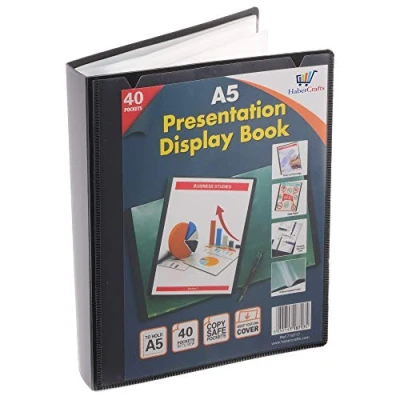 Bild av Habercrafts HC718717_A540_1_D Presentationsmapp, 40 St A5 Fickor (80 Visningar),