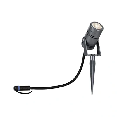 Bild av Paulmann 94367 Plug &amp; Shine LED utomhusbelysning trädgård spotlight Radon IP65 3000K 11W grå dimbar belysningssystem aluminium