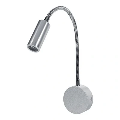 Bild av Bedside Reading Light, Minimalist LED Bed Working Light Lamp Flexible Gooseneck Arm Wall for Headboards, Home Office, Studio, Hotels[3W Warm White]No switch