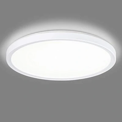 Bild av Navaris LED taklampa med extra bakgrundsbelysning dimbar 18 watt 29,3 x 2,8 cm 4 000 K taklampa, panel, ultra platt, rund