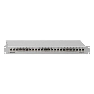 Bild av Rutenbeck PP Cat.6A iso 24/1 26 + 2 Port Nätverk Patchpanel 483 mm (19) CAT 6A 1 U Grå