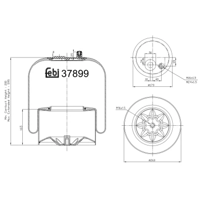 Bild av Bälgar, luftfjädring FEBI BILSTEIN 37899