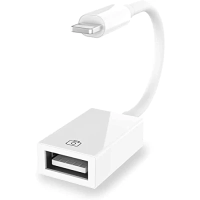 Bild av 【Apple MFi certifierad】 Lightning till USB kameraadapter för iPhone/iPad, hona 3.0 OTG kabeladapter stöder anslutningskamera, flashenhet, kortläsare, MIDI tangentbord, mus