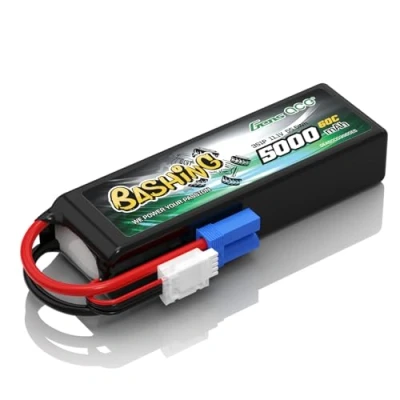 Bild av Gens Ace 3S LiPo batteri 11,1 V 5 000 mAh 60C med EC5 kontakt bashing för 1/8,1/10 RC bil flygplan, helikopter, hobby