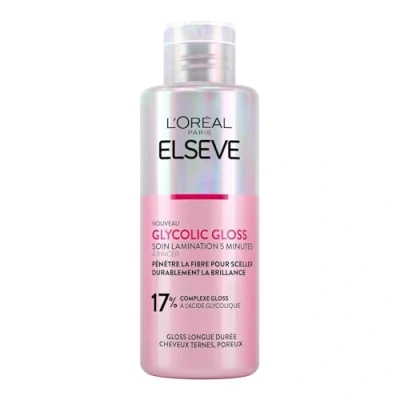 Bild av L&#039;Oréal Paris Laminationsvård 5 minuter hårmask för tråkigt hår brist på glans glykolsyra hårvårdsprotokoll Elseve glycolic Gloss 200 ml