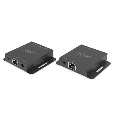 Bild av DIGITUS DS 55519 HDMI förlängare UHD 4K 30 Hz 40 m via LAN kabel Set: Sändare &amp; Mottagare Loop Out, IR Infraröd 1.4 HDCP