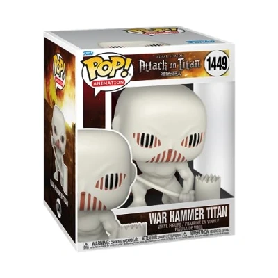 Bild av Funko Pop! Super: AOT War Hammer Titan Attack On vinylsamlarfigur presentidé officiella varor leksaker för barn och vuxna animefans modellfigur samlare