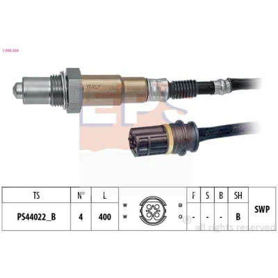 Bild av EPS 1.998.284 Sonde lambda Made in Italy OE Equivalent chauffé, planaire, Filetage prégraissé MERCEDES BENZ: Classe C Berline