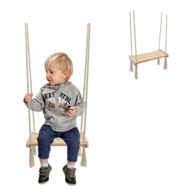 Bild av MAMOI® babygunga av trä trägunga gungbräda för hemmet inomhusgunga 100 % ECO tillverkad i EU