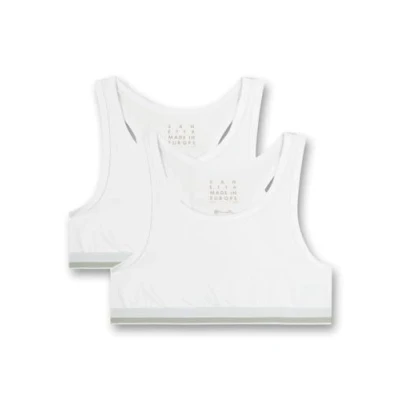 Bild av Sanetta Teens 2 PACK Topp för barn, Storlek: 140, White