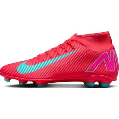 Bild av Nike Performance Mercurial Superfly 10 CLUB FG/MG Fotbollsskor fasta dobbar, Storlek: 45, Ember glow/aurora green Textil/syntet