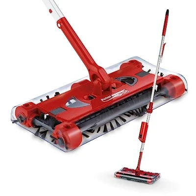 Bild av Swivel Sweeper sladdlös kvast enkel smulupptagning trådlös, påslös och uppladdningsbar golvsopare med ryggvänlig böjled 360 rotation maximal flexibilitet rengöring