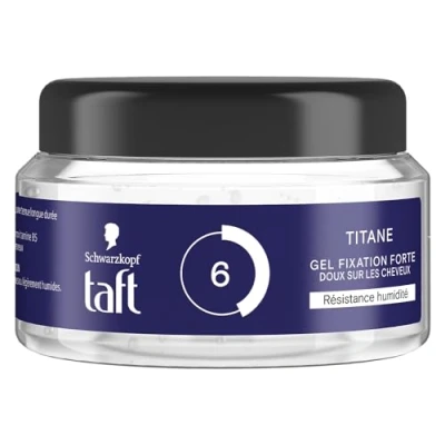 Bild av Schwarzkopf TAFT stylinggel titangel fuktbeständighet stark fastsättning mjuk på håret långvarig hållbarhet ingen klibbig effekt provitamin formel B5 250 ml