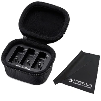 Bild av Rode Wireless GO II Charge Station laddningsfodral Keepdrum mikrofiberduk