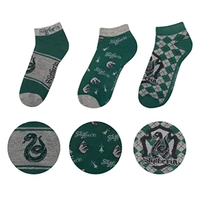 Bild av Harry Potter ankelstrumpor 3 pack Slytherin