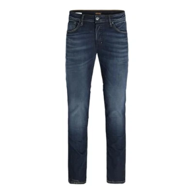 Bild av Herr JACK &amp; JONES Byxor TIM Rak Passform Slim Fit Flat Front ORIGINALEN, Color:Dark Blue, Size:33W / 36L