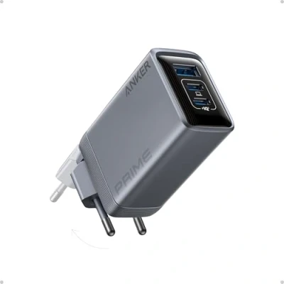 Bild av Anker Prime Charger, 100 W USB C laddare, 3 portars GaN Vikbar och kompakt väggladdare, för MacBook, iPad, iPhone serien, Galaxy S24/S23 mer