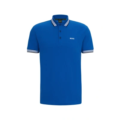 Bild av BOSS Paddy Piké, Storlek: Small, Medium blue
