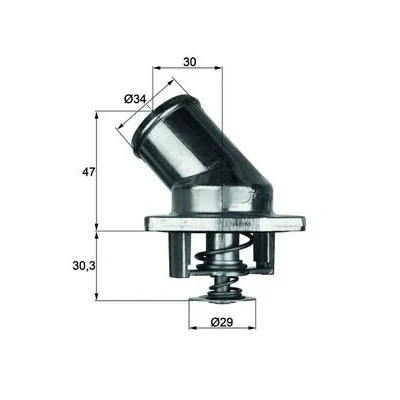 Bild av MAHLE ORIGINAL TI 3 92 Thermostat d&#039;eau avec joint d&#039;étanchéite OPEL: Astra F Berline, CC, Caravan