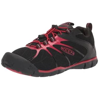 Bild av Keen Chandler 2 CNX C Unisex Hikingskor för barn, Storlek: 24, Black/red carpet Skinnimitation/textil