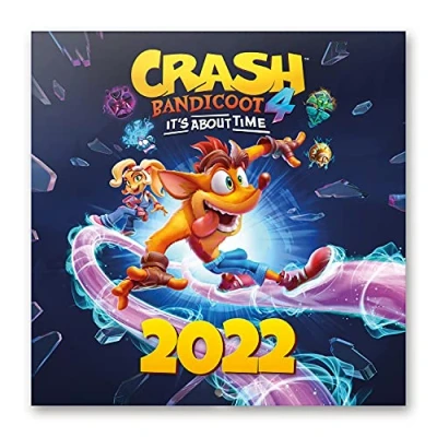 Bild av Grupo Erik: Officiell Crash Bandicoot 2022 väggkalender, kalender, 30 x cm fyrkantig väggkalender (gratis affisch ingår), familjekalender 2022, spelkalender barnkalender
