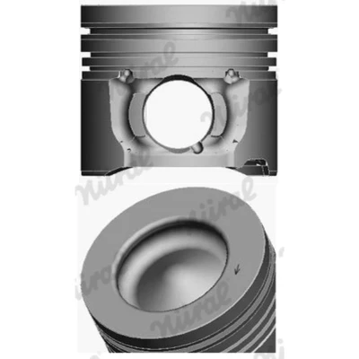 Bild av NÜRAL 87 433600 00 Piston 75 avec canal de refroidissement, porte segment, pour bielle trapézoïdale PEUGEOT: 207 3/5 portes, 508 I Berline