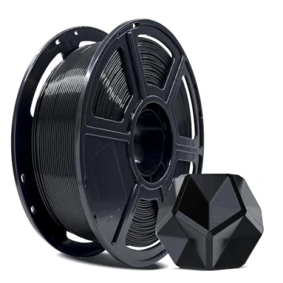 Bild av Flashforge filament för 3D skrivare, PLA PRO 1,75 mm, 1 kg spole, mått +/ 0,02 mm FDM bättre seghet och utan knutar (svart)