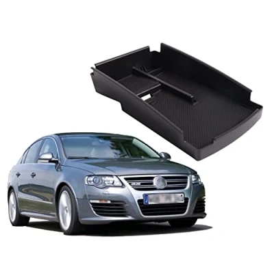 Bild av Storage Box Armrest Center Console Secondary Organizer Holder for CC Magontan Passat B6 B7L 2009 2015