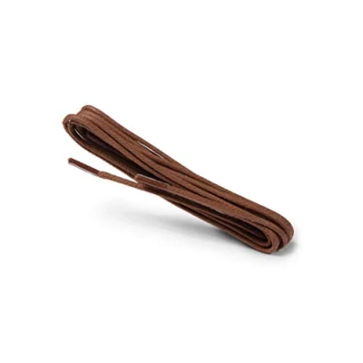 Bild av Kaps Waxed Round Thin Laces, 2 Mm Kvalitet 100% Bomull Rund Skosnören För Casual Och Modeskor, Gjorda I Europa, 1 Par, Många Snygga Färger Längder (75 cm 29 tum 4 to 5 öljettpar 49 cognac)