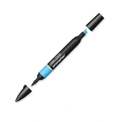 Bild av Winsor &amp; Newton &quot; ProMarker 0203621 professionell layoutmarkör 2 spetsar, fin och bred för ritningar, design layouter himmelsblå