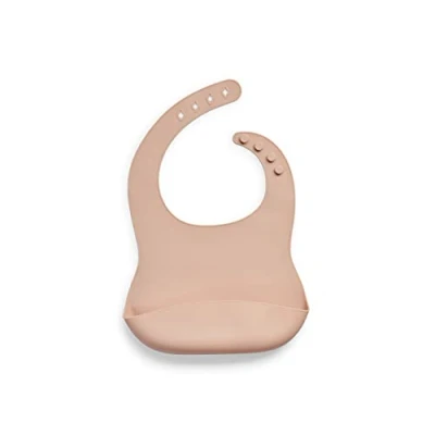 Bild av Jollein Silikonhaklapp, 26 cm längd x 21 bredd, blekrosa