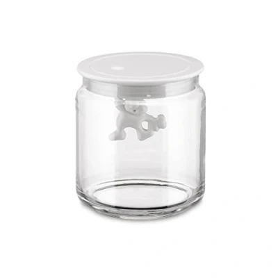 Bild av Alessi Storage Jar Gianni A Little Man Holding On Tight 700 ml Wit