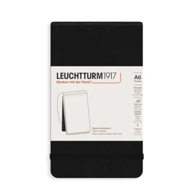 Bild av LEUCHTTURM1917 316831 anteckningsblock ficka (A6), inbundet lock, 184 numrerade sidor, tom, svart