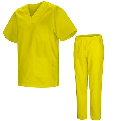 Bild av MISEMIYA Unisex Sanitära Uniformer Medicinska Set BZ 817 8312, Gul, L