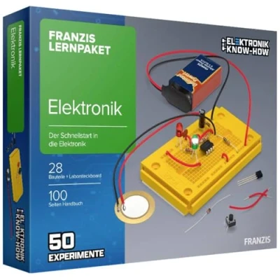 Bild av FRANZIS 65272 inlärningspaket elektronik snabbstartsstart till elektroniken 50 spännande experiment rekommenderas från 14 år