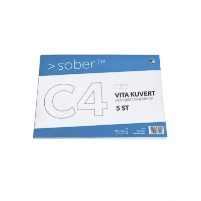 Bild av SOBER® Kuvert konsument C4 229x324mm fukthäftande 5/fp