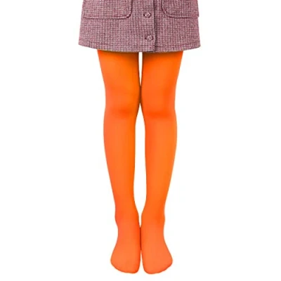 Bild av L&amp;K II Balett strumpbyxor flickor dansstrumpbyxor fina mikrofiber färgade storlek 86 152 27251, apelsin, 110 116