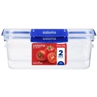 Bild av Sistema Rectangle Klip It Plus 2Pack 2.2L